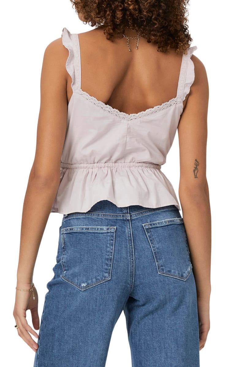 PAIGE Marsa Peplum Top, Alternate, color, Muted Lilac