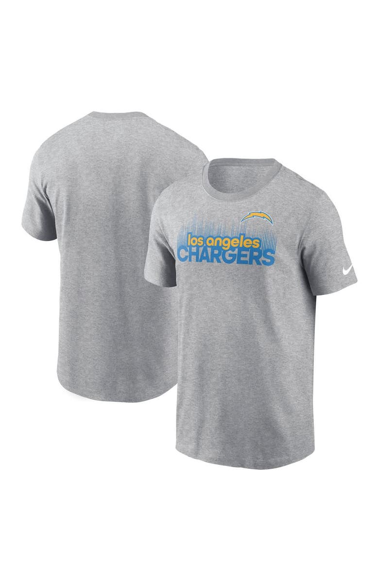 Nike Men's Nike Heather Gray Los Angeles Chargers Local Essential T-Shirt, Main, color, Heather Gray