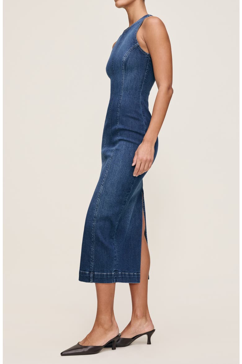 Esme Denim Midi Sheath Dress, Alternate, color, SEA FRONT