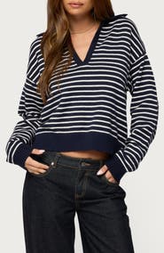 EDIKTED Copenhagen Oversize Stripe Sweater