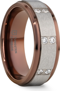Larson Jewelers Beowulf Raised Center Tungsten Wedding Band