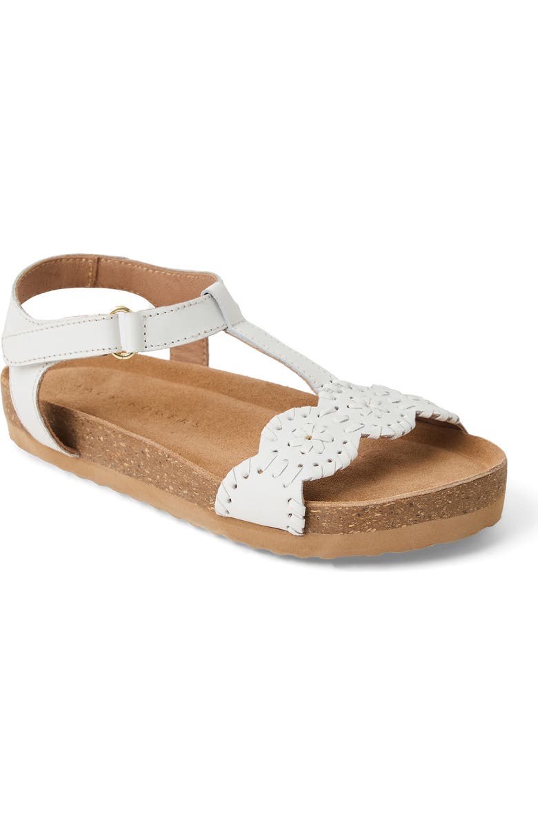 Jack Rogers Kids' Lauren Ankle Strap Platform Sandal, Main, color, White