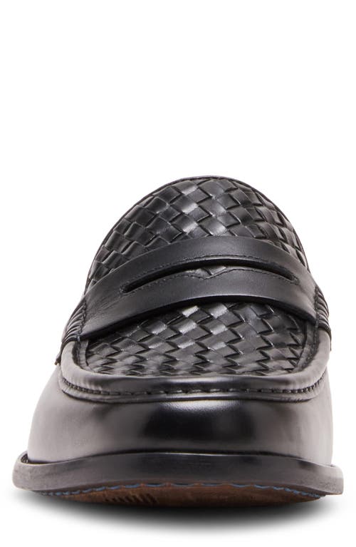 Steve Madden Aryton Woven Penny Loafer In Black