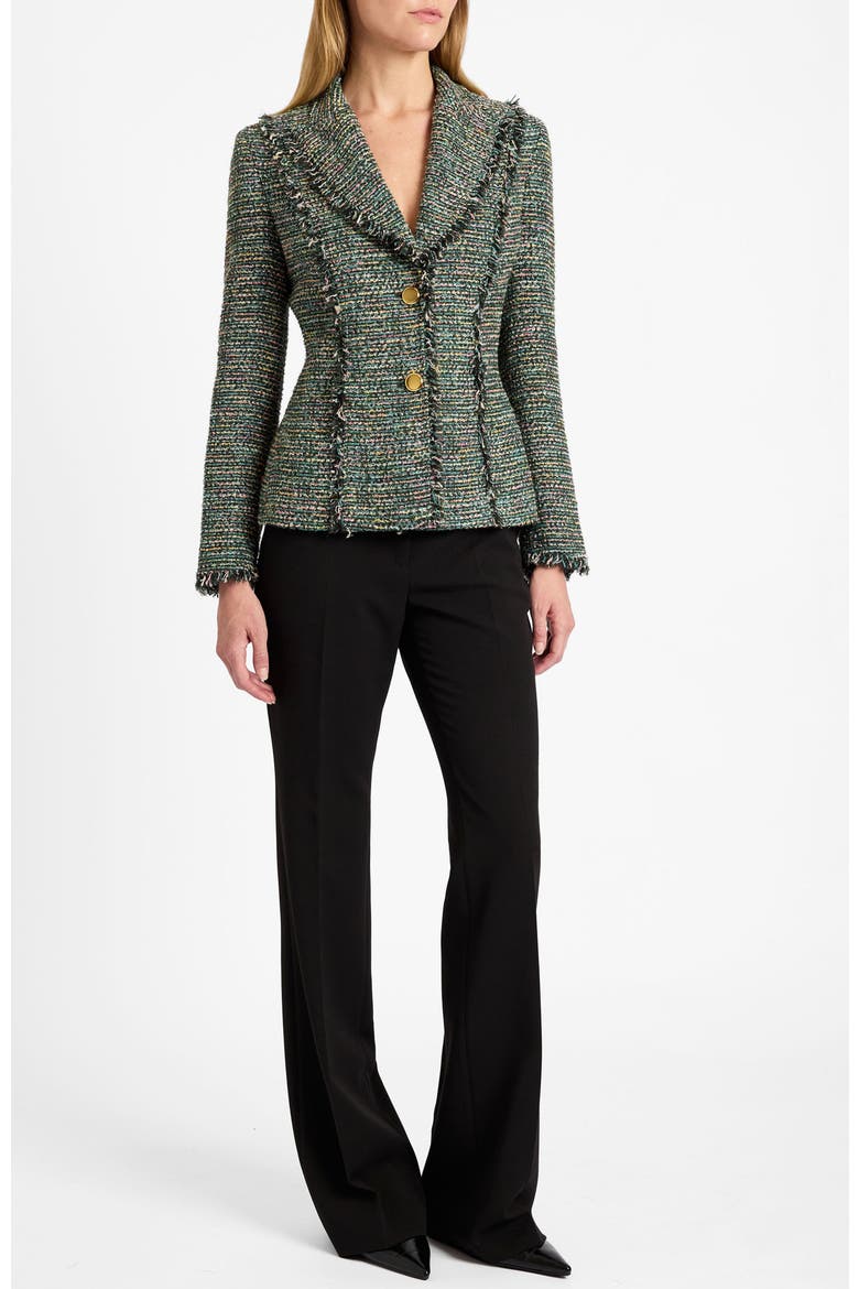 Trish Tweed Jacket, Alternate, color, Evergreen