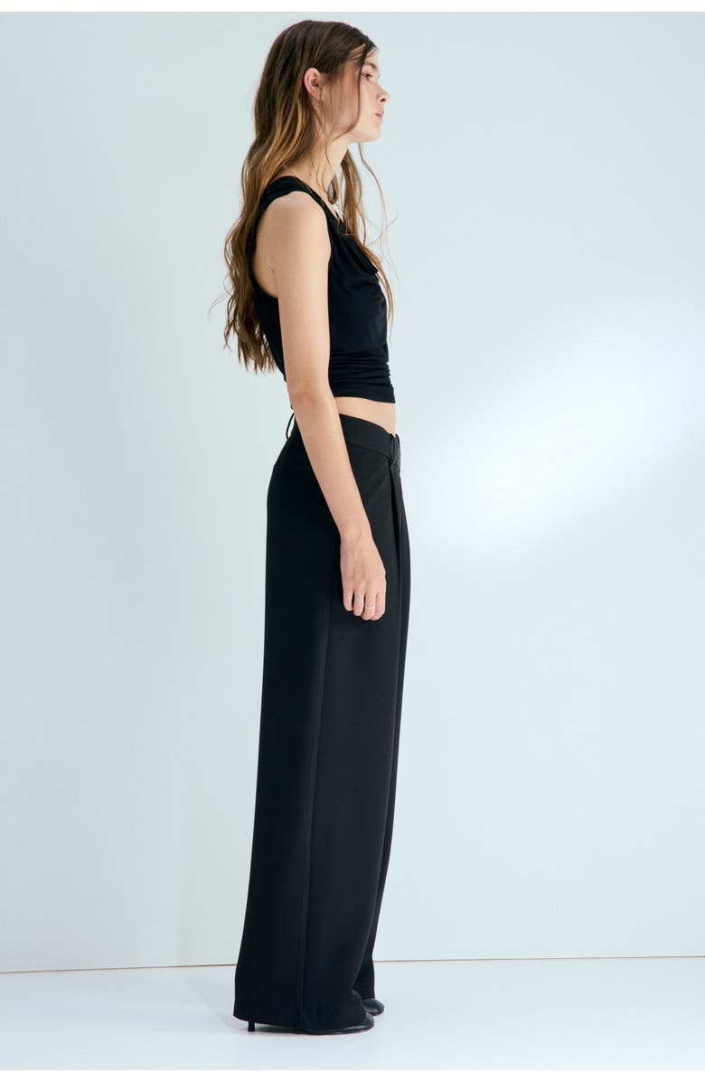 H&M Wrapover Tailored Trousers, Alternate, color, 