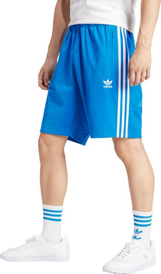 Adidas Originals Firebird Sweat Shorts in Bluebird White