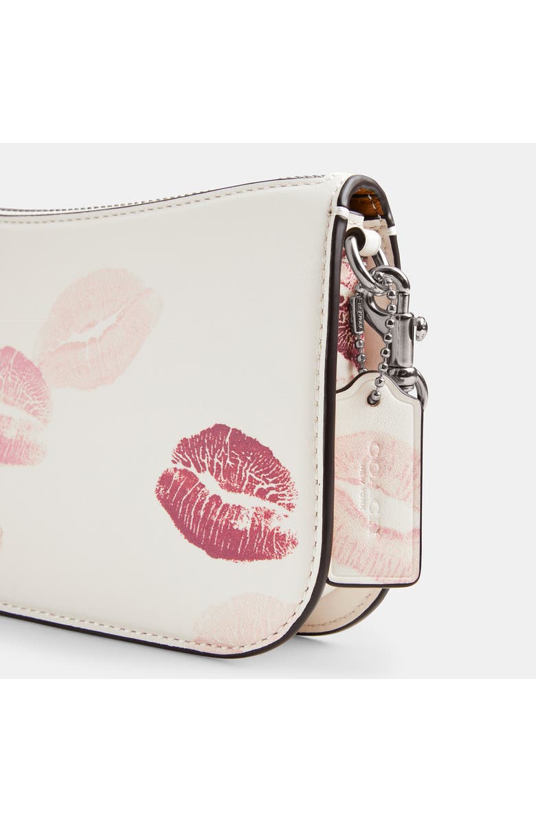 COACH Lipstick Pattern Convertible Leather Clutch, Alternate, color,