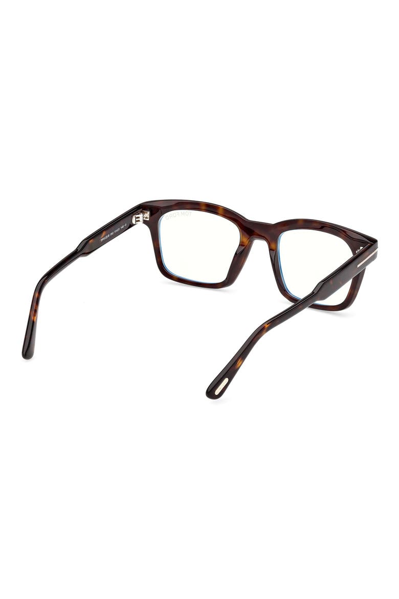 51mm Square Optical Glasses, Alternate, color, SHINY CLASSIC DARK HAVANA