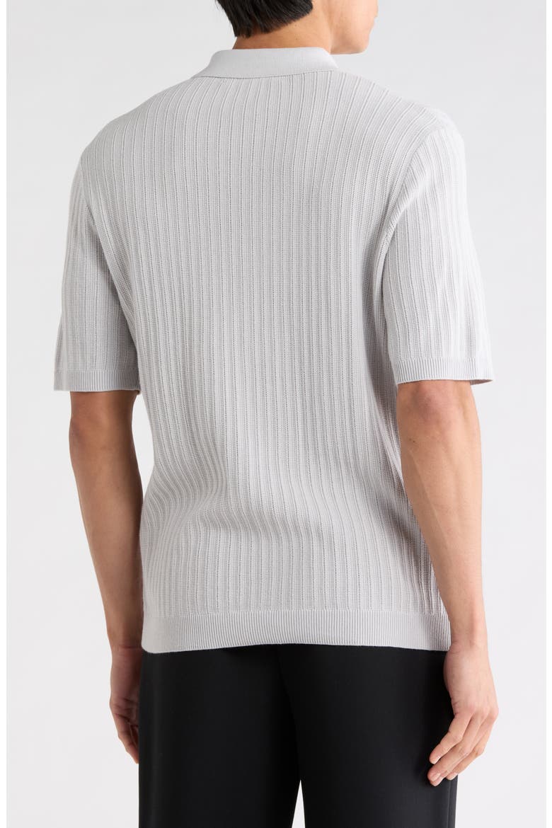 Lewis Quarter Zip Polo Shirt, Alternate, color, LIGHT GREY