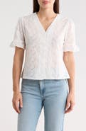 Forgotten Grace Cotton Broderie Anglaise Button-Up Top