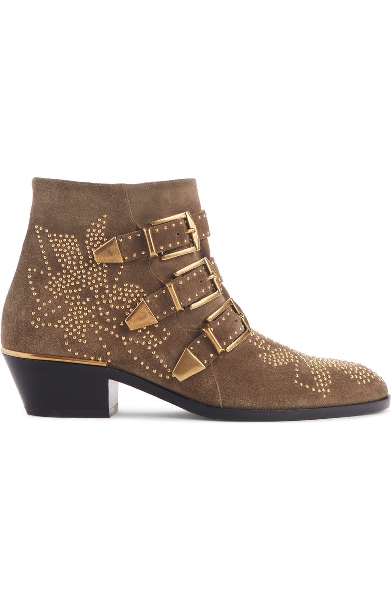 Chloé Susanna Stud Buckle Bootie, Alternate, color,