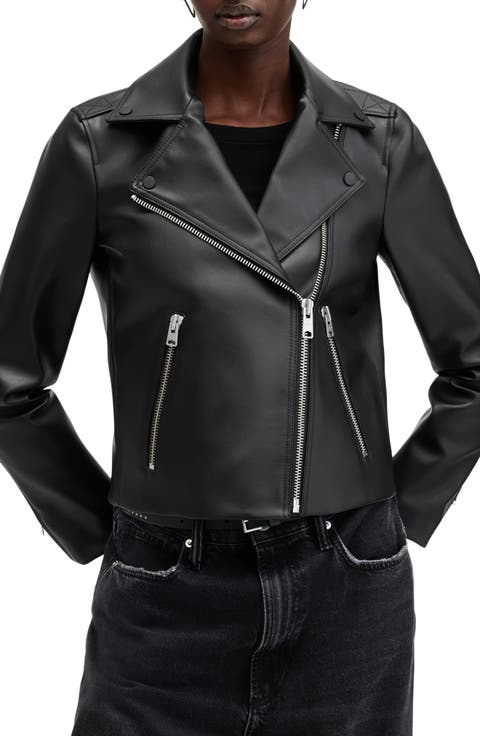 Dalby Desserto Faux Leather Biker Jacket