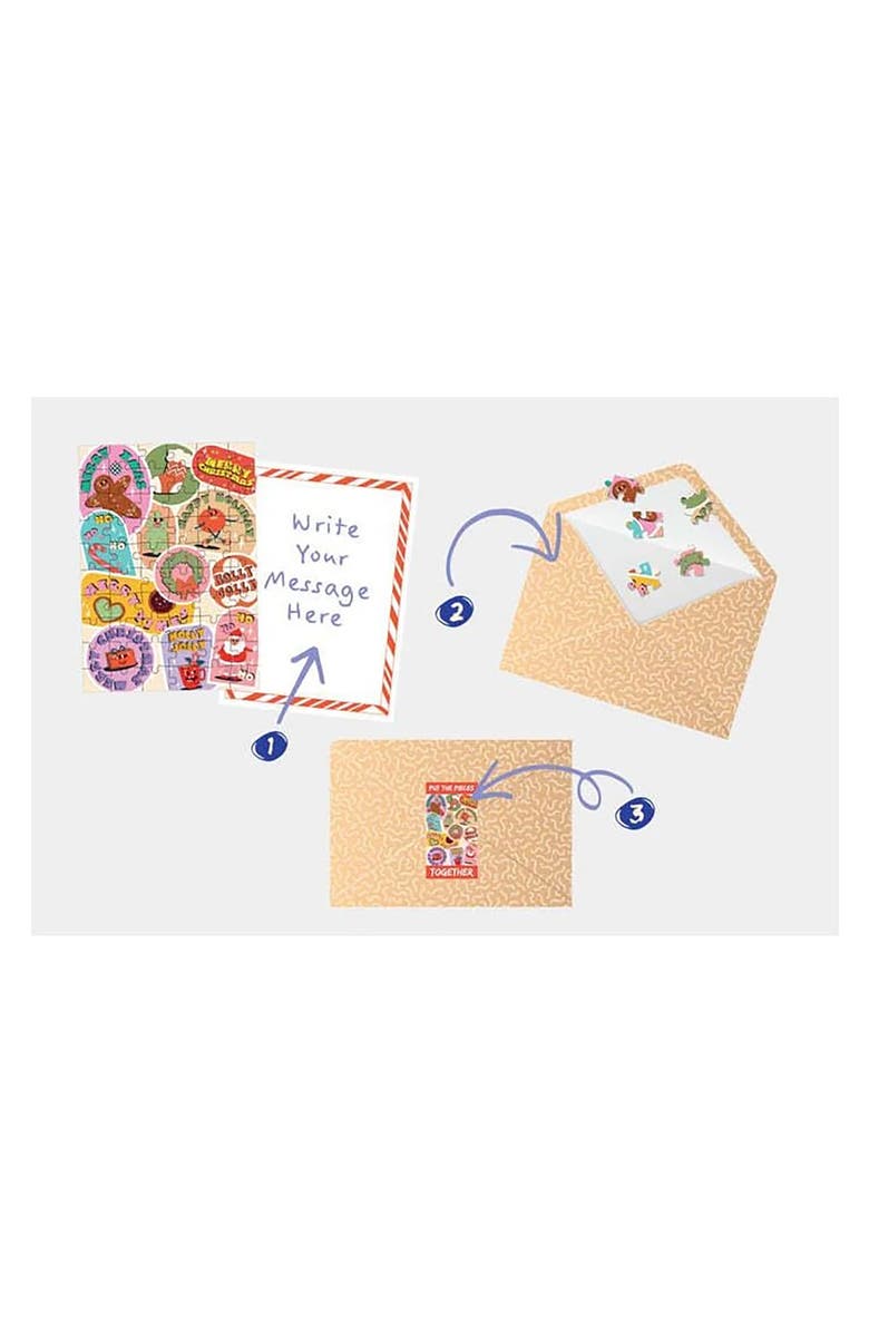 Journey of Something Happy Holiday Greeting Card Jigsaw Puzzle, 6.9 x 5 Inches, Alternate, color, Multicolored
