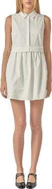 English Factory Sleeveless Mini Shirtdress