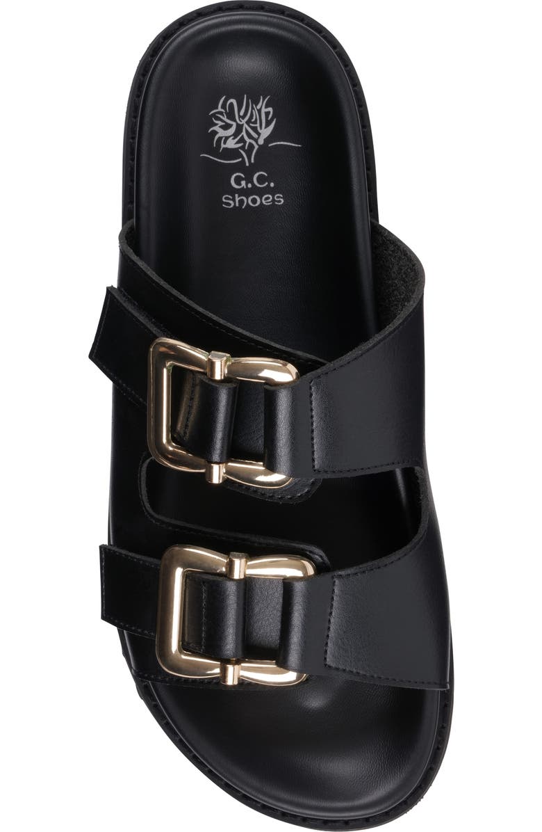 GOOD CHOICE NEW YORK Juno Slide Sandal, Alternate, color, Black