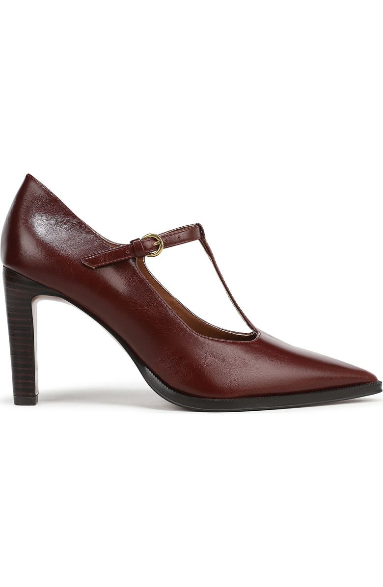 SARTO by Franco Sarto Atley T-Strap Pointed Toe Pump, Alternate, color, Mahogany Red