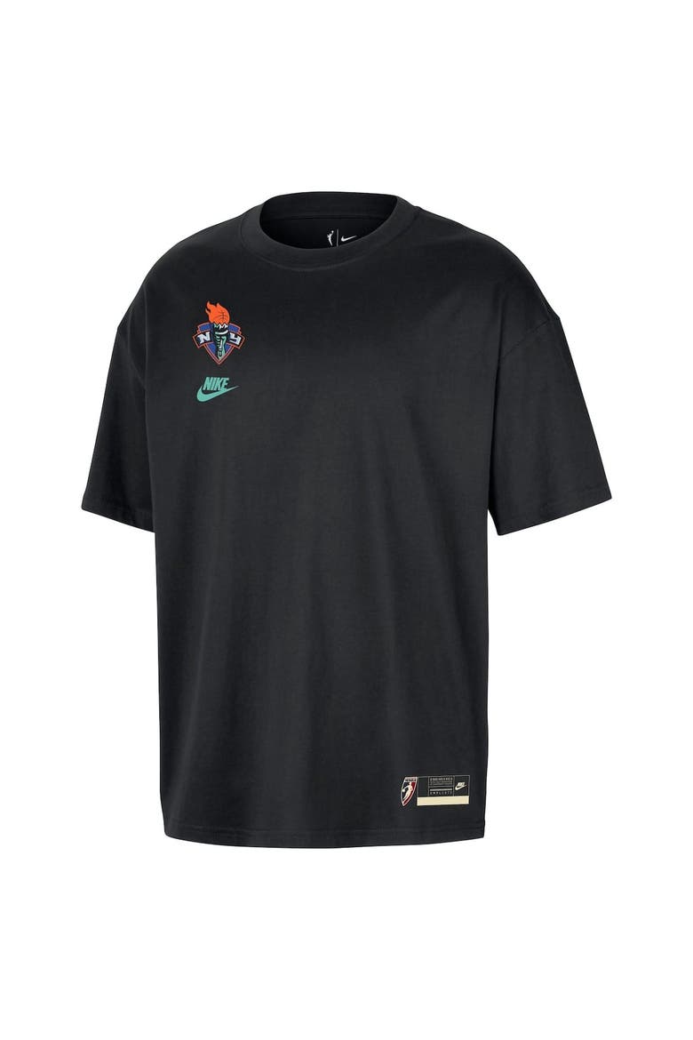Unisex Nike Black New York Liberty Court Origins Throwback Premium T-Shirt, Alternate, color, Black