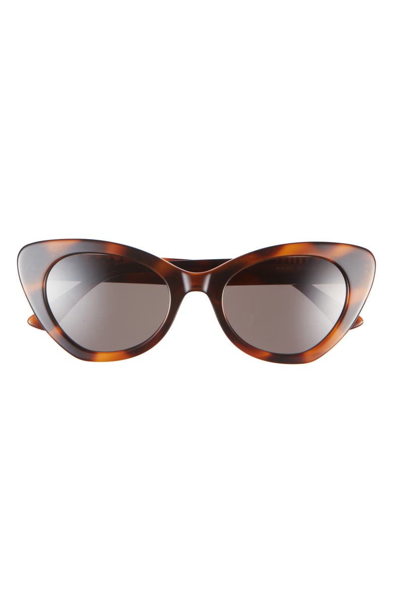 Moschino Cat Eye Sunglasses, Main, color, Havana