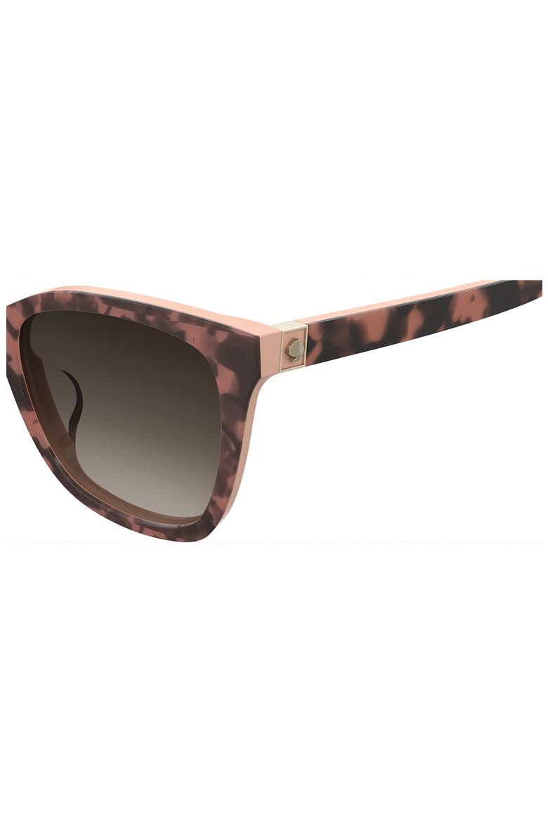 55mm desi oversize sunglasses, Alternate, color, PINK HAVANA