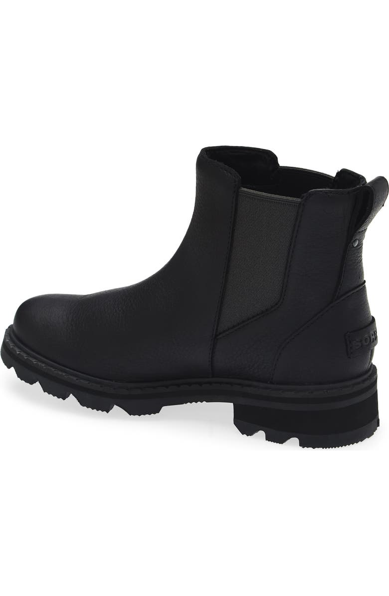 SOREL Lennox Waterproof Chelsea Boot, Alternate, color, Black