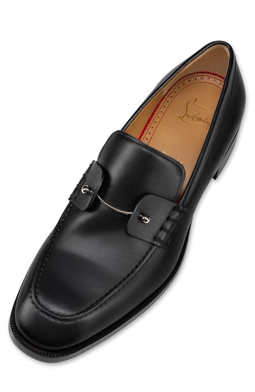 Christian Louboutin Round Toe Loafers Featuring Buckle Detail