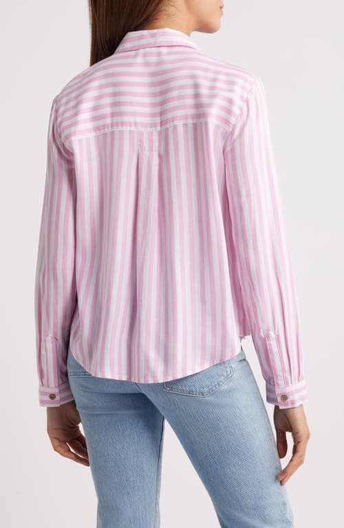 BEACHLUNCHLOUNGE BEACHLUNCHLOUNGE CANDACE STRIPE BUTTON-UP SHIRT