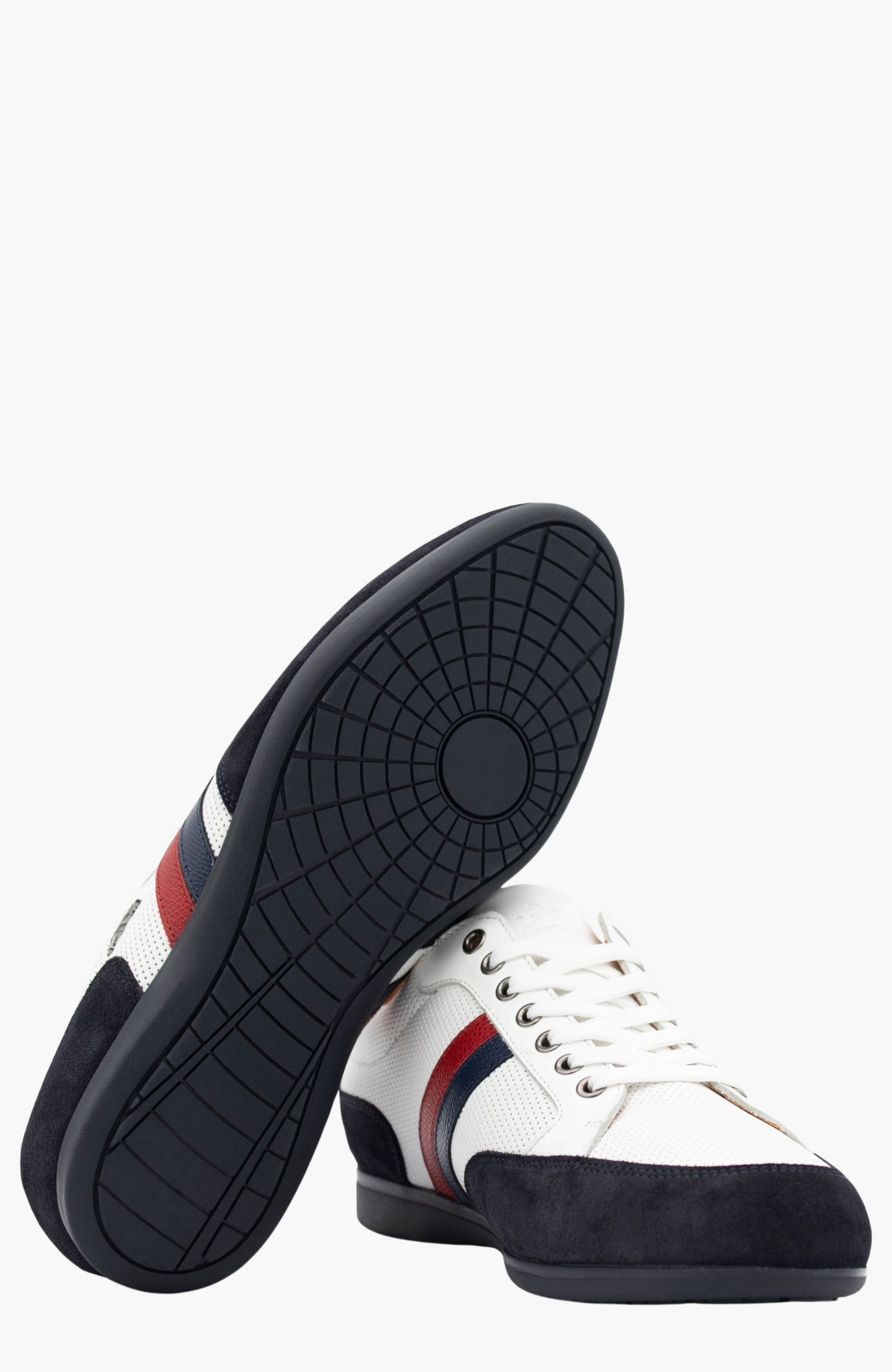 Striped Sporty Sneakers, Alternate, color, Navy / White / Red