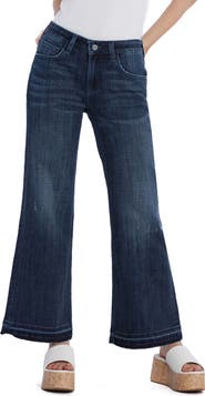HINT OF BLU Ruby Release Hem Relaxed Flare Leg Jeans