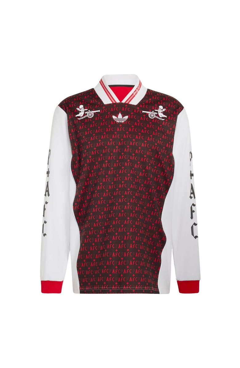 adidas Men's adidas  Black Arsenal x Places+Faces Lifestyler Long Sleeve Fashion Jersey, Alternate, color, Black