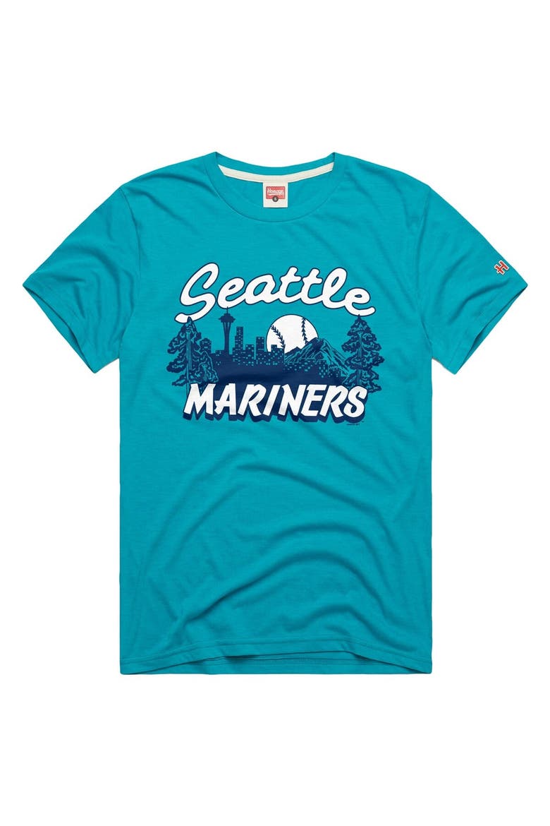 Men's Homage Teal Seattle Mariners Tri-Blend Hyperlocal T-Shirt, Main, color, Teal