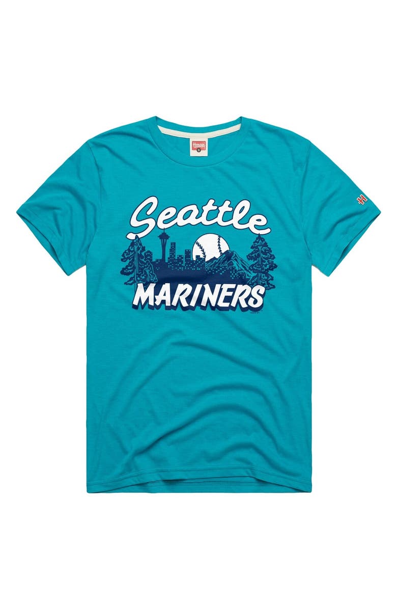 Homage Men's Homage Teal Seattle Mariners Tri-Blend Hyperlocal T-Shirt, Main, color, Teal