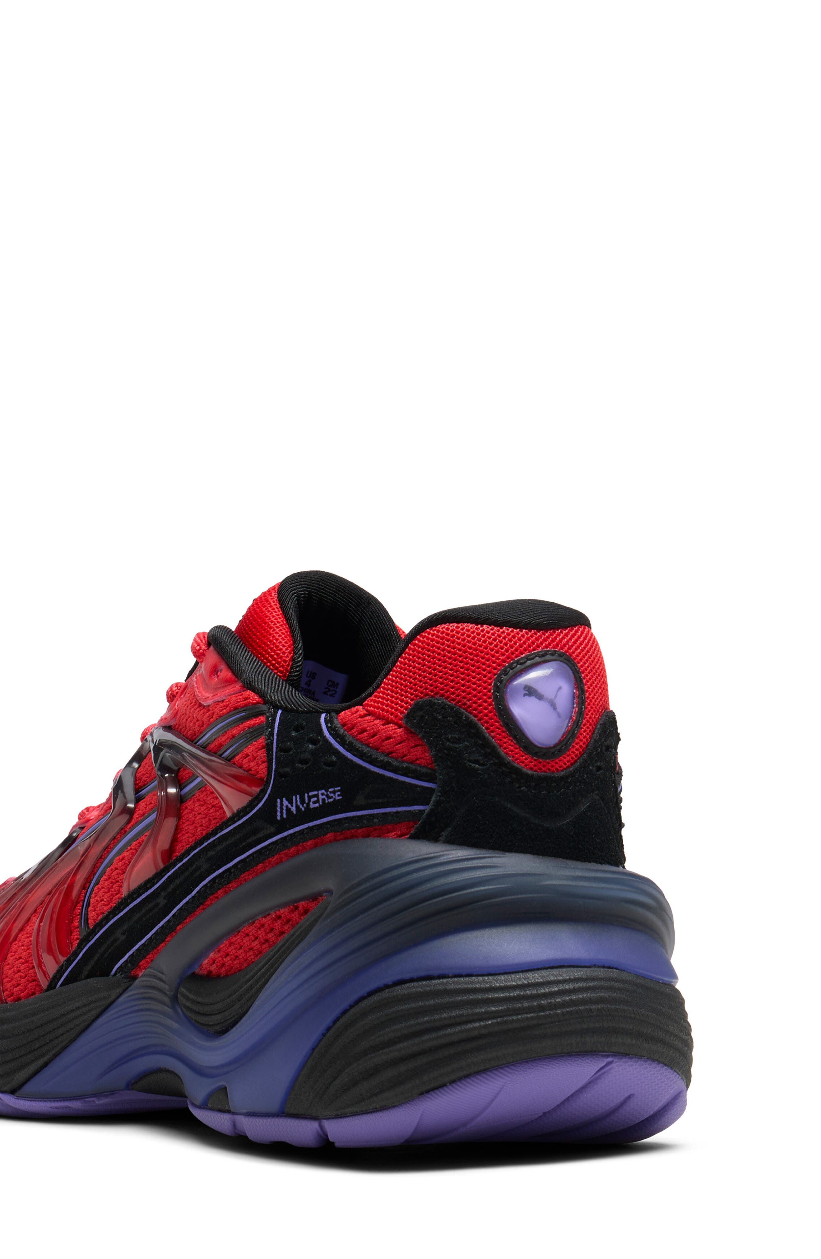 Kids' Inverse Sneaker, Alternate, color, PUMA RED/ DARK AMETHYST/ BLACK