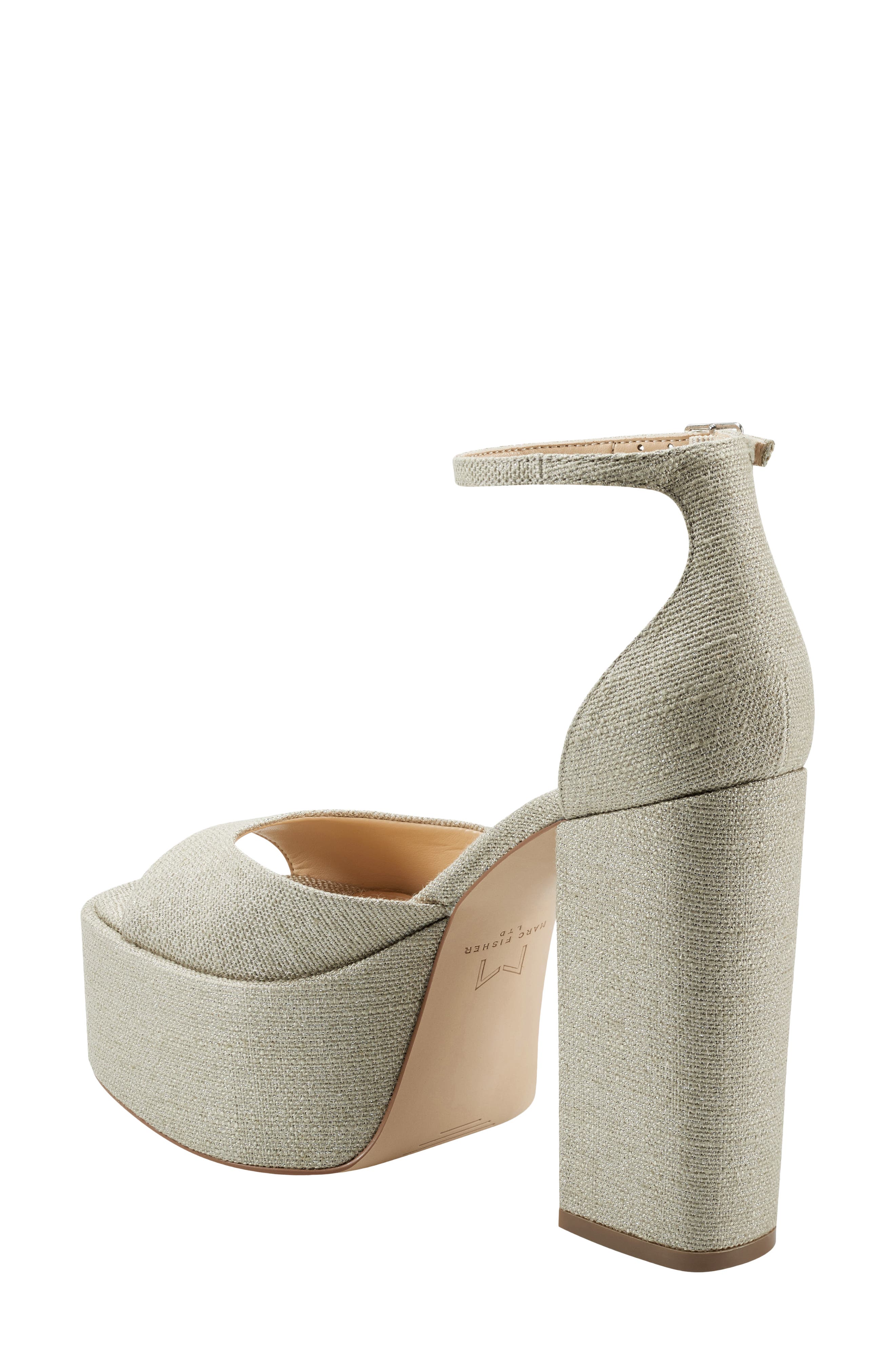 Marc Fisher LTD Della Ankle Strap Platform Sandal, Alternate, color, 
