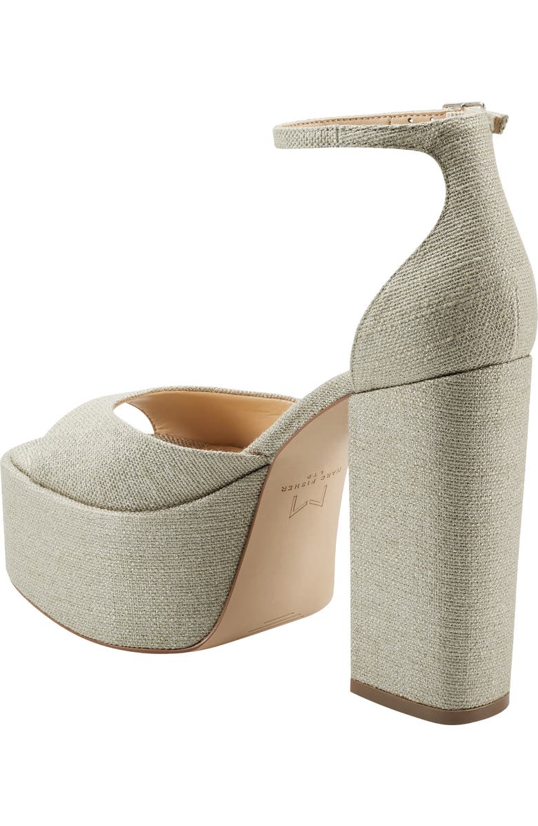 Marc Fisher LTD Della Ankle Strap Platform Sandal, Alternate, color,