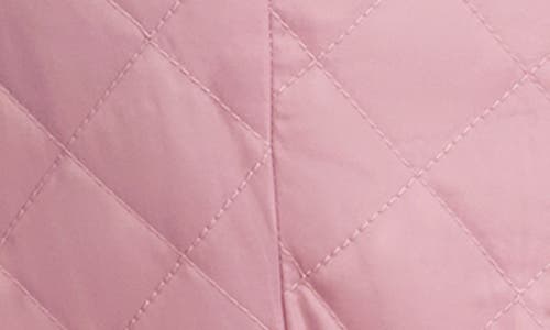 Kensie Quilted Peplum Jacket In Pink