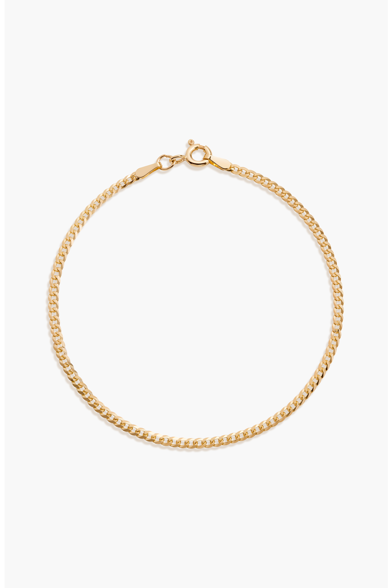 Cuban Chain Bracelet, Main, color, Yellow