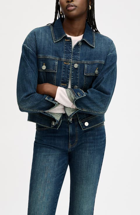 Cinch Waist Denim Jacket