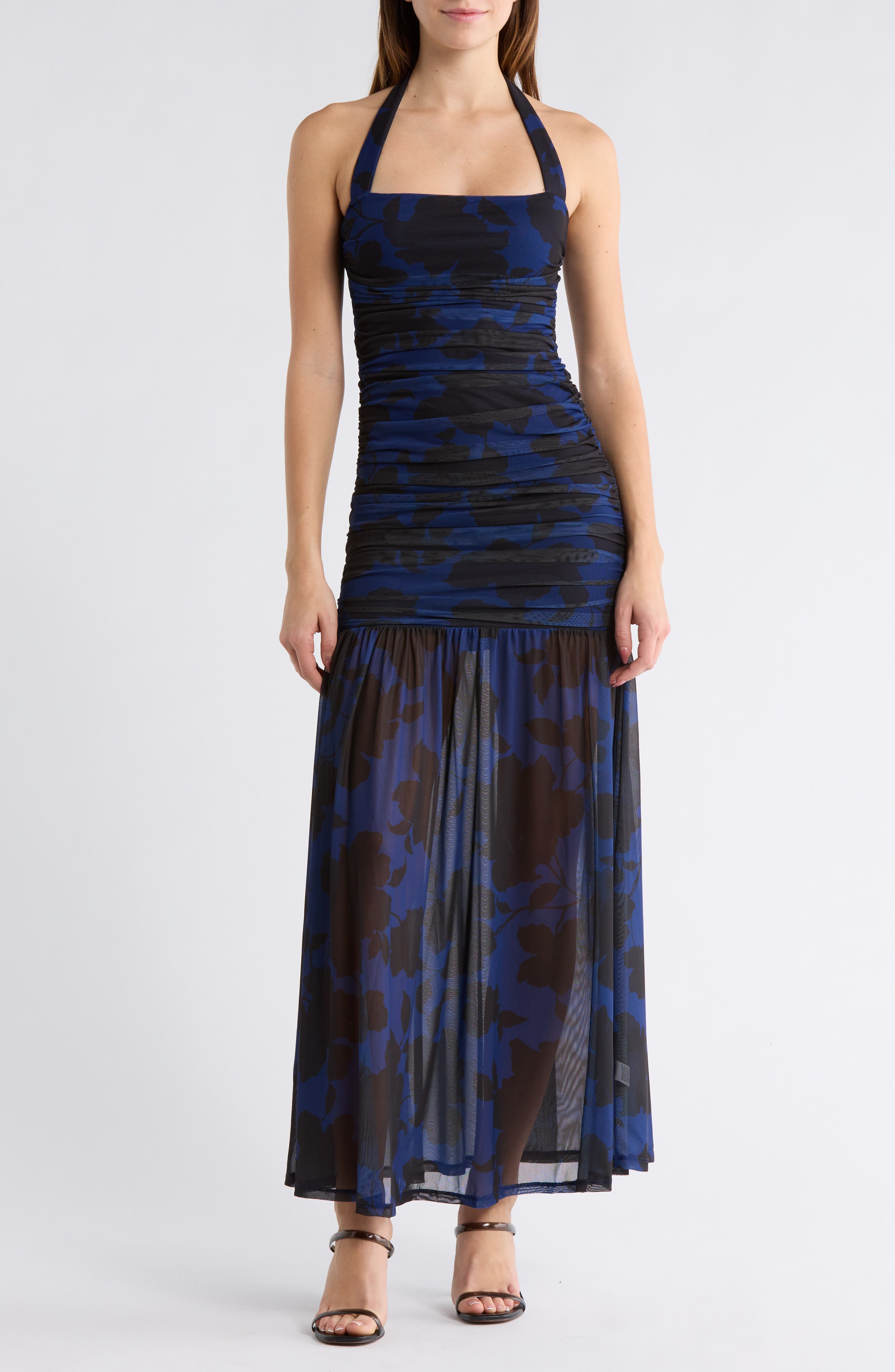 AFRM LOS ANGELES Tyla Halter Maxi Dress