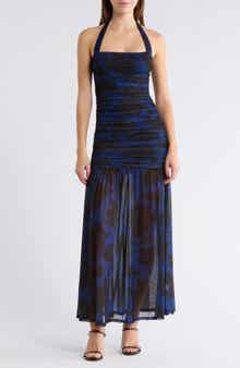 AFRM LOS ANGELES Tyla Halter Maxi Dress