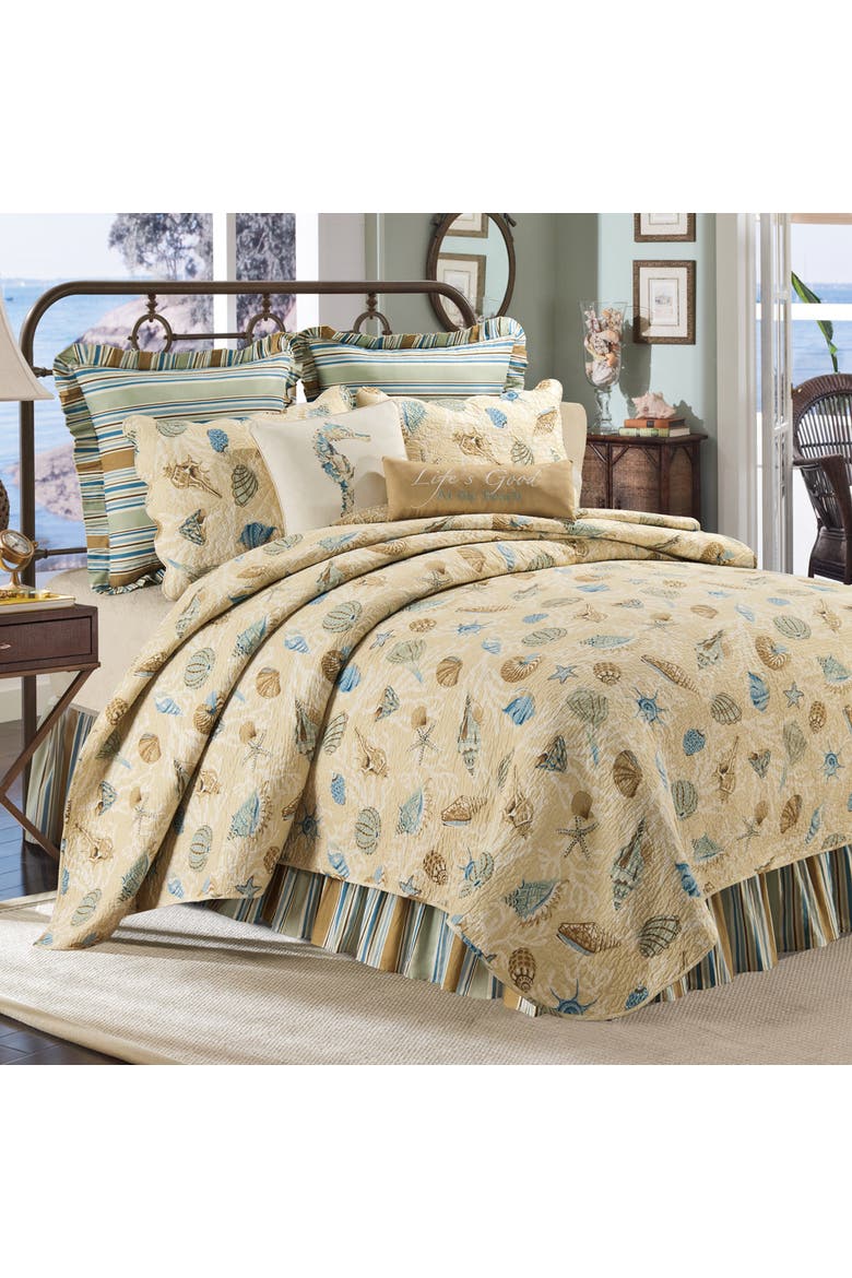 Madeira Quilt Bedding Collection, Main, color, Yellow
