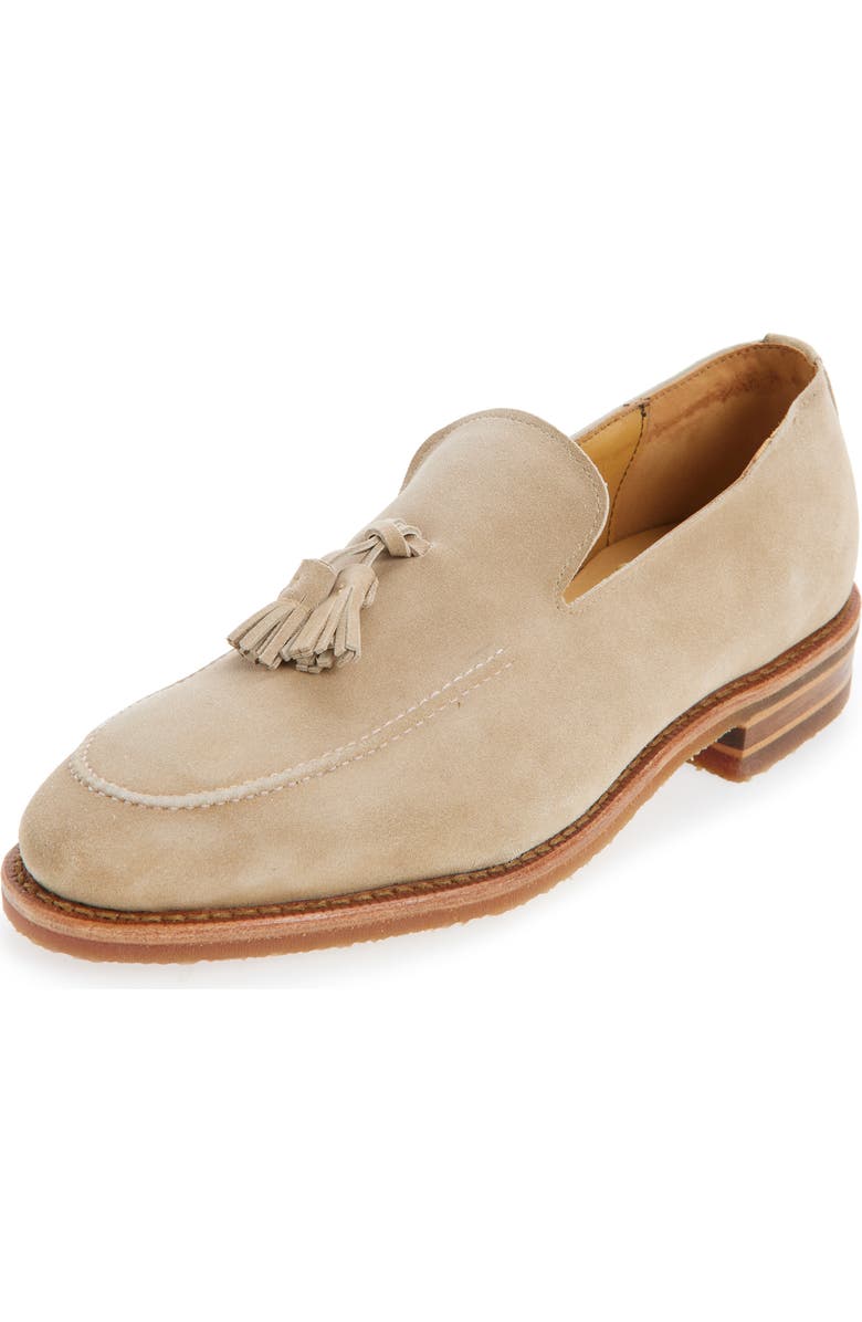 Allen Edmonds Roman Suede Tassel Loafer, Main, color, Gaucho Suede