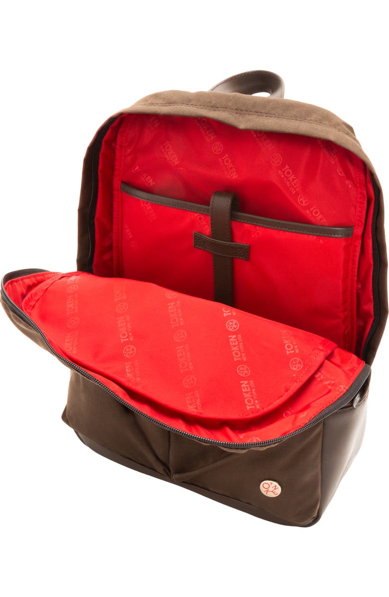 Token Waxed Nylon Woodhaven Backpack, Alternate, color, Dark Brown
