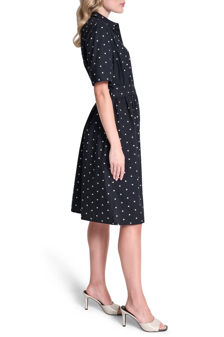 Tie Waist Shirtdress, Alternate, color, SPRING NAVY