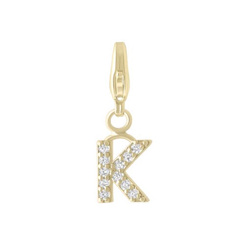 Electric Picks Initial Charm In Gold - K