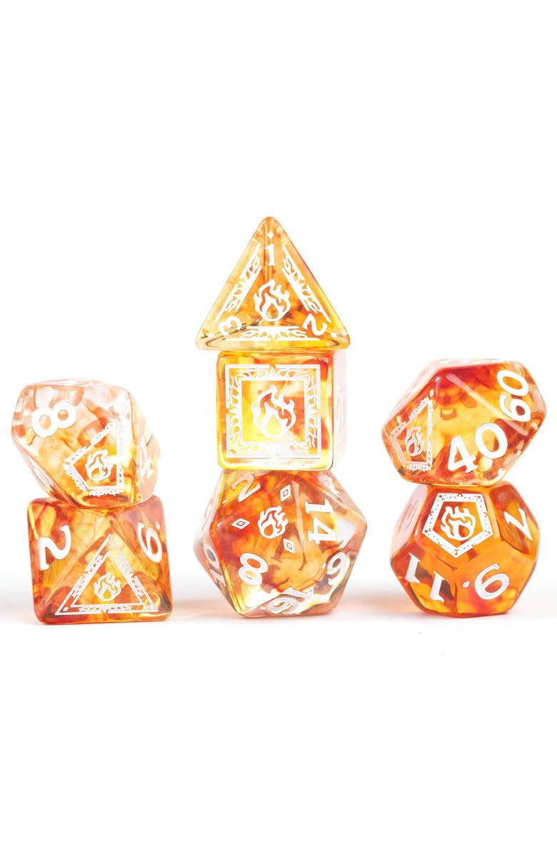 Dungeons & Dragons D&D Adventure Dice Sorcerer Orange, 16Pc Rpg Set, Alternate, color, Orange