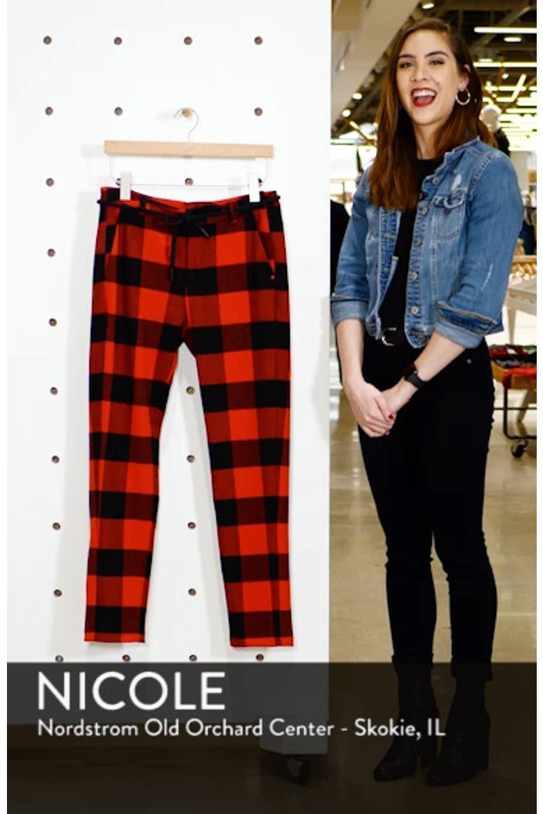 Check Print Pants video