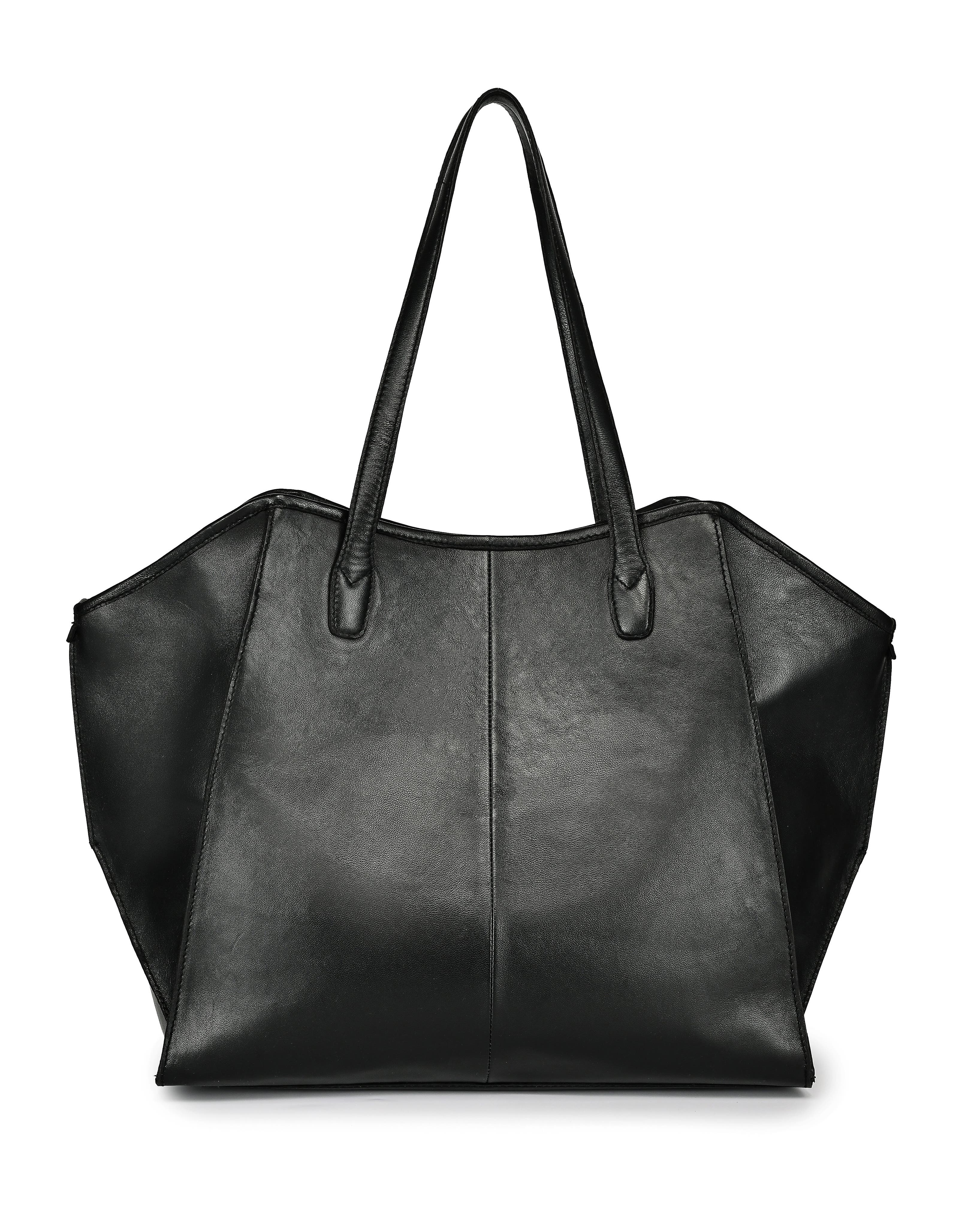 OLD TREND Iris Large Leather Carryall Tote, Alternate, color, Black