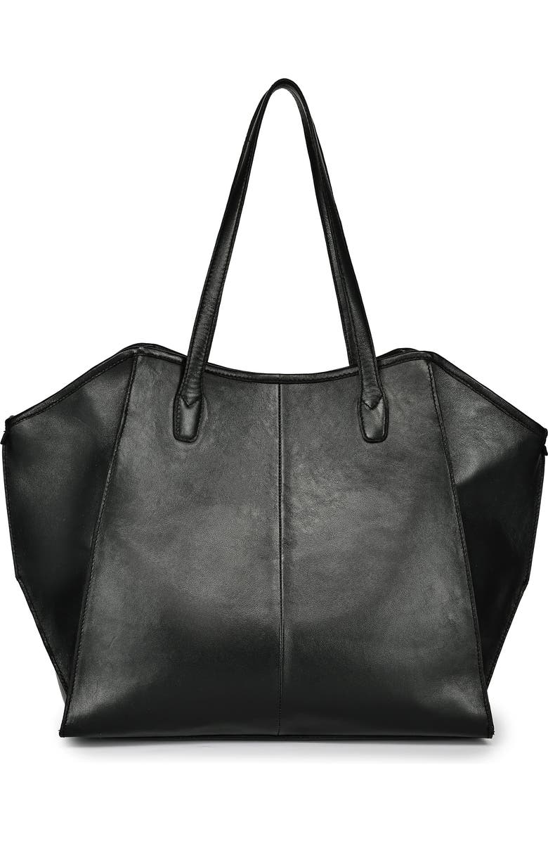 OLD TREND Iris Large Leather Carryall Tote, Alternate, color, Black