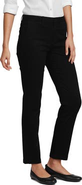 Lands' End Mid Rise Classic Straight Leg Chino Ankle Pants
