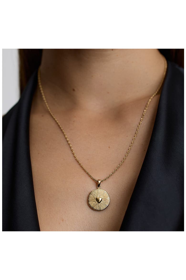 Talisman Heart Pendant Necklace, Alternate, color, GOLD